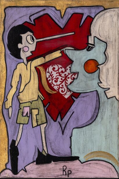 Pinocchio e Geppetto  - A Paint Artwork by RASPU 